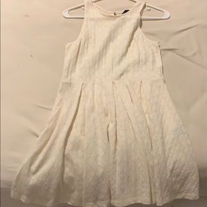 Pleated eggshell/offwhite jessica simpson dress